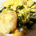 no1642's cooksnap of when they made ほうれん草とエビのバタぽん卵とじ！.