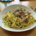 かずみんちゃん's cooksnap of when they made ランチに♪冷しゃぶ高菜の冷製パスタ.