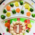ぴーはるまま's cooksnap of when they made 【離乳食】1歳 お誕生日プレート.