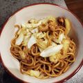 ☆★のっぴ★☆'s cooksnap of when they made 油揚げ入り焼きそば.