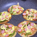 みおぴぴんく's cooksnap of when they made 簡単ギョウザピザ.