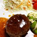 ozameg's cooksnap of when they made アボカドハンバーグ（デニーズパクリ）.