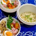 ルぴあ's cooksnap of when they made 夏に嬉しい♪カフェ弁で冷たい麺弁当♫.