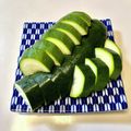 azbjbn's cooksnap of when they made ズッキーニのぬか漬け.