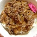 星からの贈りもの's cooksnap of when they made ｢おっしゃー！！｣と息子が喜ぶ牛丼.