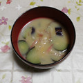 くネコまろす's cooksnap of when they made 『茄子と茗荷の味噌汁』夏の定番味噌汁！.