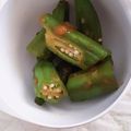 ピンクたこ's cooksnap of when they made オクラでもにんにくバター醤油炒め.