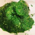 ニャニャ濃いめ's cooksnap of when they made モロヘイヤ★茹でる代わりにレンジで楽々♬.