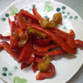 おりょせん's cooksnap of when they made パプリカと鶏皮の炒めもの.