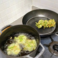 acacia_hg's cooksnap of when they made ♡ゴーヤと小エビのかき揚げ♡.