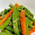 ☆あいちゃん's cooksnap of when they made 人参入り♪＊三度豆のおひたし＊.