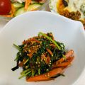 アップイエ's cooksnap of when they made にんじんの葉きんぴら風炒め.