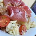 kokone.love's cooksnap of when they made 15分！桃モッツァレラの冷製パスタ.