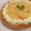 クックMTA6PM☆'s cooksnap of when they made 桃のヨーグルトカスタードタルト.