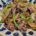 はなはな桜's cooksnap of when they made ピーマンと玉ねぎの豚小間味噌たれ焼き.