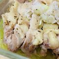 ariyuch's cooksnap of when they made 蒸し鶏のネギ塩たれ.