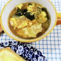 在宅勤務のおじさん's cooksnap of when they made 余った餃子リメイク☆お手軽中華スープ.