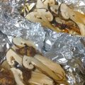oninopantu's cooksnap of when they made 松茸を味も香も閉じ込めホイル焼き☆2種類.
