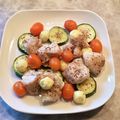 vegeta⁂'s cooksnap of when they made チキンと夏野菜のチーズオーブン焼き.