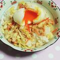 スピ☆リカ's cooksnap of when they made 休みのランチに コールスロー丼.