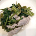 ろ→り→'s cooksnap of when they made ✿空心菜と豚肉のガーリック塩炒め✿.