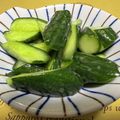 おとうさん（＾∇＾）'s cooksnap of when they made きゅうりの塩ニンニク浅漬け　.