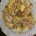 ｍｅｉｍａｋｉ's cooksnap of when they made 本日のまかない。搾菜と玉子の中華焼きそば.