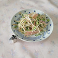 みかかめ's cooksnap of when they made ささみともやし貝割れのゆかりマヨ和え☆.