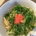 caruga's cooksnap of when they made 【楽めし】紫蘇明太うどん.