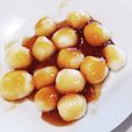 あんずぽんず's cooksnap of when they made 白玉粉で。やわらか♪みたらしだんご.