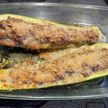 ブランディ's cooksnap of when they made ズッキーニの肉詰めチーズボート.
