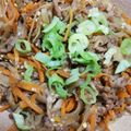 クックHBQ370☆'s cooksnap of when they made ささがきごぼうと人参.ひき肉の甘辛炒め.