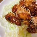 ariyuch's cooksnap of when they made 甘辛唐揚げ<韓国料理:タッカンジョン>.