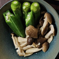 Mi7kuma's cooksnap of when they made オクラとしめじのおひたし.