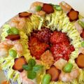 rieneko⭐︎'s cooksnap of when they made ✿リング型でケーキ寿司✿.