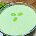 カノンちゃんのママ♪'s cooksnap of when they made 簡単！！　枝豆の冷たいスープ.