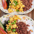 さんちゃん（╹◡╹）'s cooksnap of when they made 簡単節約☆ピーマンと豚ひき肉のそぼろ丼.