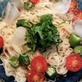 プルンバゴ's cooksnap of when they made トマトとオクラで簡単そうめんアレンジ.