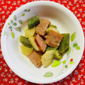 チェックのミニくま's cooksnap of when they made 長芋とオクラとベーコンのマヨ炒め.