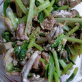 ぱんさぉ's cooksnap of when they made 小松菜としめじの揚げ玉和え.
