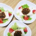 ☆ぽちのおやつ☆'s cooksnap of when they made サラダ風冷奴♡オニオンドレッシングがけ.