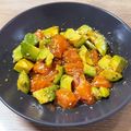 ポテヨメ。's cooksnap of when they made サーモンとアボカドのポキ.