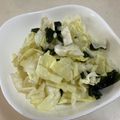 papikun's cooksnap of when they made キャベツとわかめのナムル風.