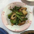 Ryo．738's cooksnap of when they made お弁当に余った鰻のたれでピーマン竹輪炒め.