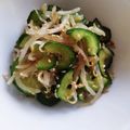 こみく's cooksnap of when they made レンジで時短簡単！胡瓜ともやしのナムル.