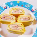 みぽぽ37's cooksnap of when they made 薄切りハムとスライスチーズの出し巻き卵♪.