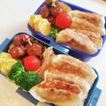 ゆいmaru3's cooksnap of when they made お弁当・・・170餃子のっけ弁当.