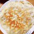 わらいおん's cooksnap of when they made 餃子の皮で豚肉チーズミルフィーユガレット.