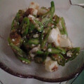 megryu's cooksnap of when they made オクラと長芋の梅かつお風味.