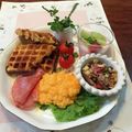 こつゆ514's cooksnap of when they made ～お家カフェ～カフェ風なワッフル盛り付け.